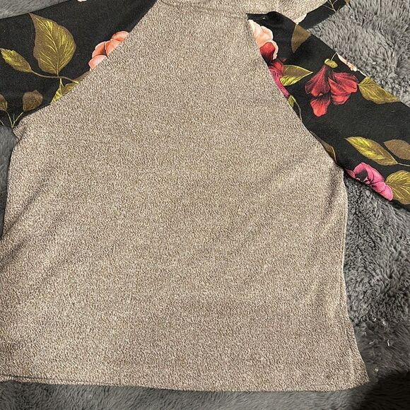 EUC-CHRISTOPHER BANKS FLORAL BLOCK TOP - Picture 11 of 13